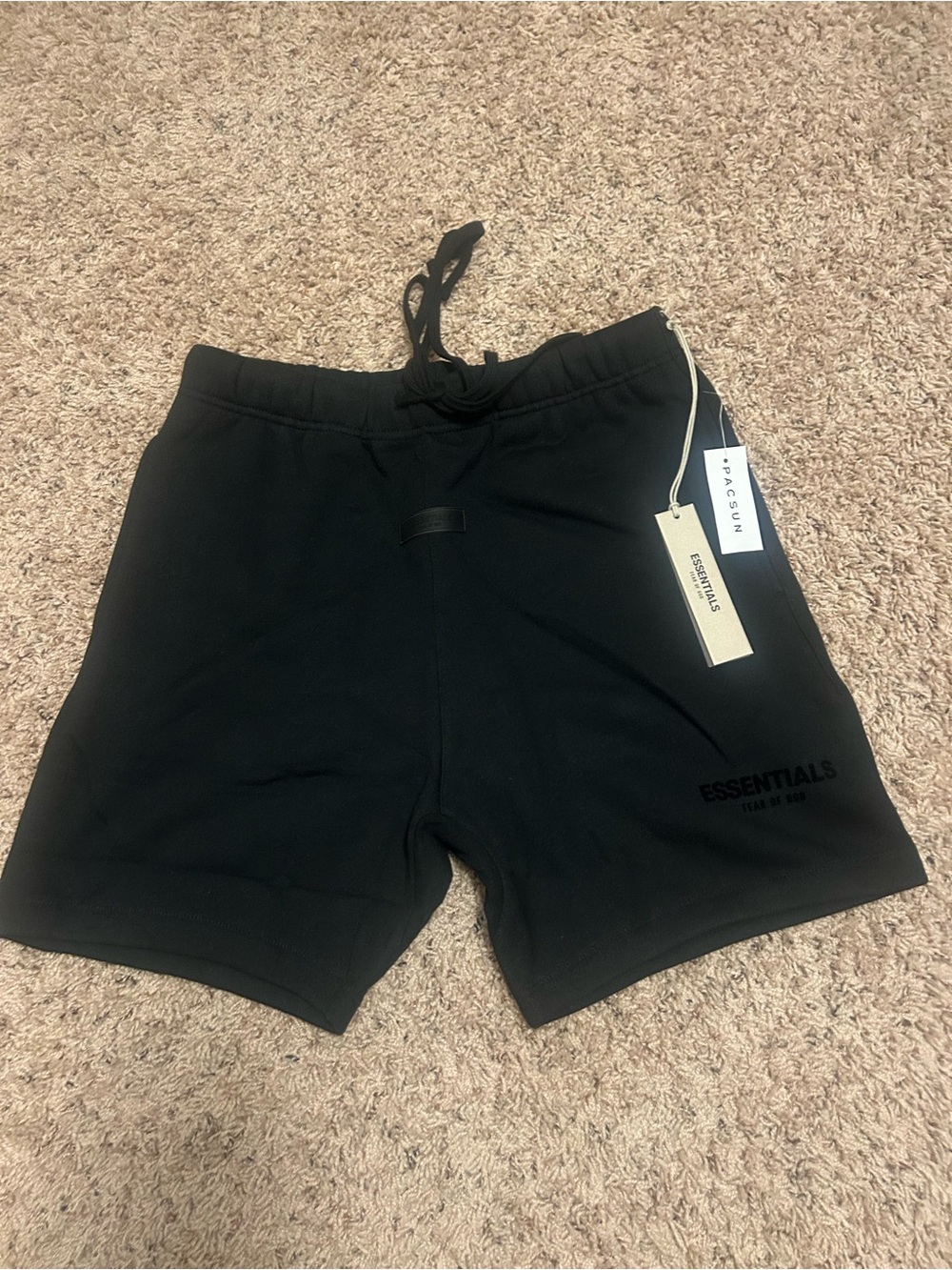 Fear of God Essentials Black Men's Drawstring Shorts